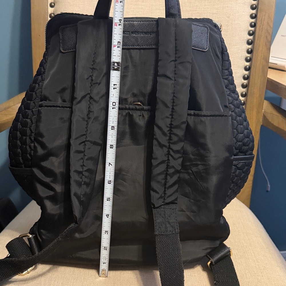 Aimee Kestenberg Quilted “Sardinia” Nylon Black Backpack - Picture 15 of 16